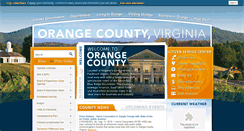 Desktop Screenshot of orangecountyva.gov